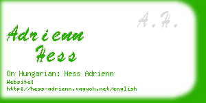 adrienn hess business card